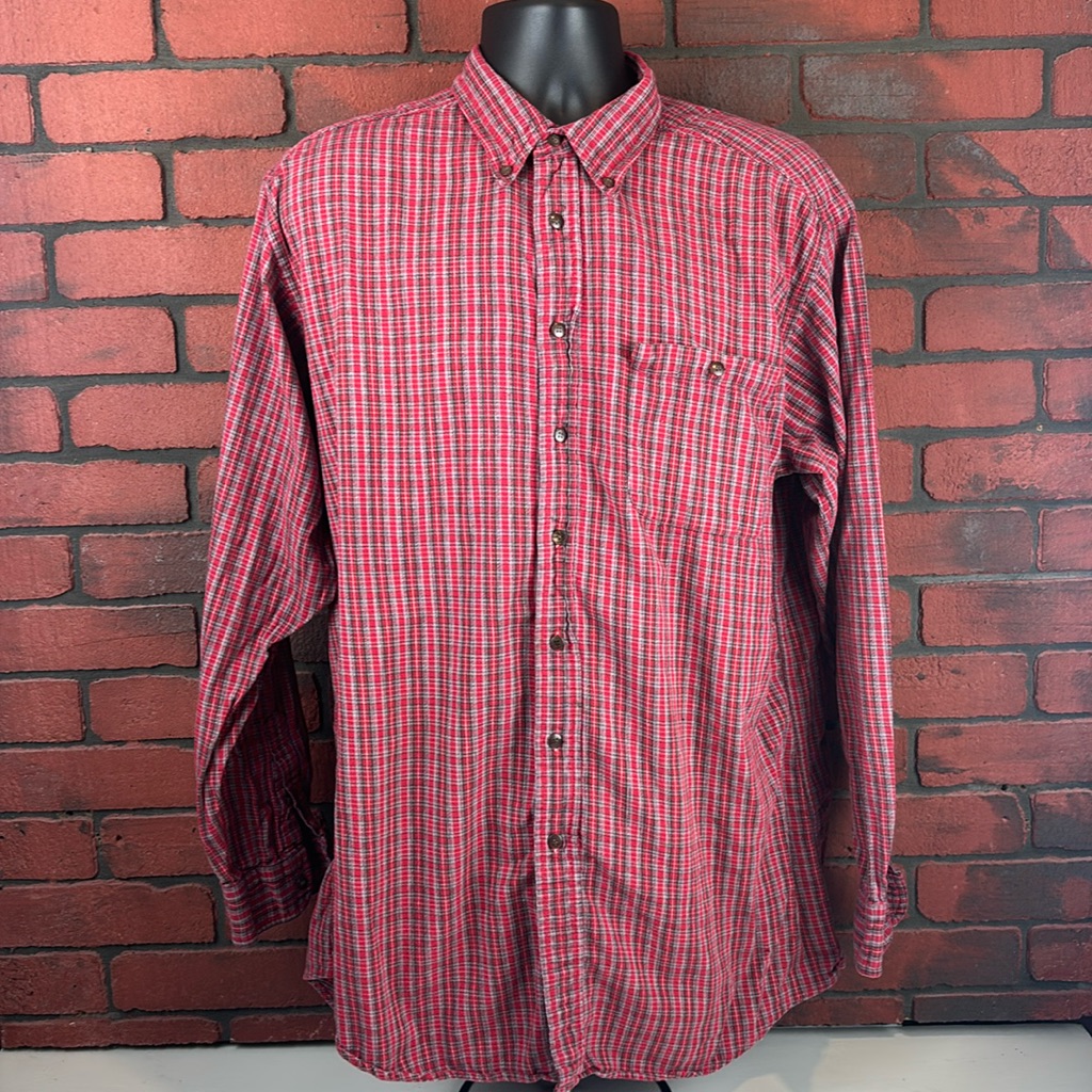 Woolrich Shirt Mens Xl Checkered Button Down